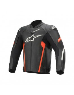 Geaca de piele Alpinestars FASTER V2 - Negru,Rosu