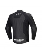 Geaca de piele Alpinestars Faster V3 Airflow - Negru/Alb