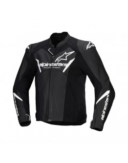 Geaca de piele Alpinestars Faster V3 Airflow - Negru/Alb