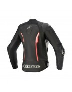 Geaca de piele dama Alpinestars Stella Missile V2 - Negru /Roz