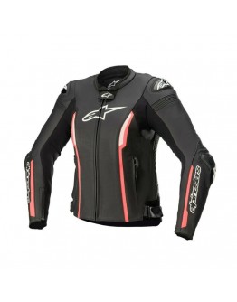 Geaca de piele dama Alpinestars Stella Missile V2 - Negru /Roz