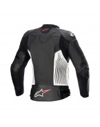 Geaca de piele dama Alpinestars Stella GP PLUS V4  Negru/Alb/Roz