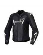 Geaca Piele pentru femei Alpinestars Stella Faster V3 - Negru/Alb