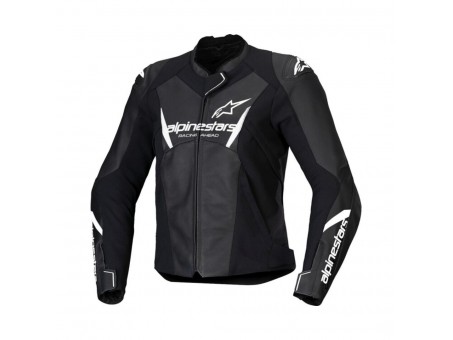 Geaca Piele pentru femei Alpinestars Stella Faster V3 - Negru/Alb