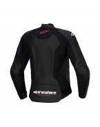 Geaca Piele pentru femei Alpinestars Stella Faster V3 - Negru/Alb/Portocaliu