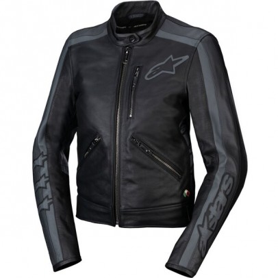 GEACA DE PIELE DAMA ALPINESTARS STELLA DYNO -NEGRU/GRI