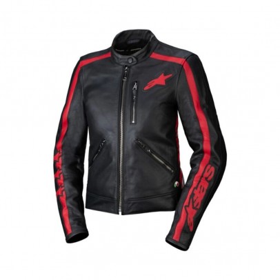 Geaca de piele dama Alpinestars Stella Dyno - Negru,Rosu