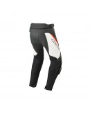 Pantaloni de piele ALPINESTARS MISSILE V2 - negru/alb