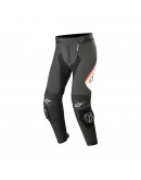 Pantaloni de piele ALPINESTARS MISSILE V2 - negru/alb