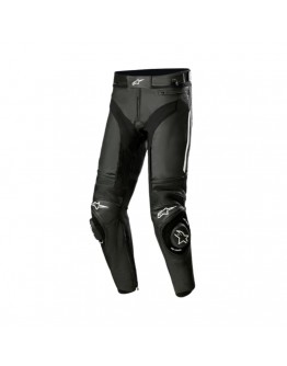 Pantaloni de piele sport/touring Alpinestars MISSILE V3 - Negru/Alb