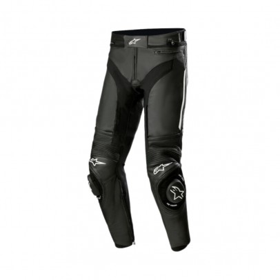 Pantaloni de piele sport/touring Alpinestars MISSILE V3 - Negru/Alb