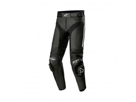 Pantaloni de piele sport/touring Alpinestars MISSILE V3 - Negru/Alb