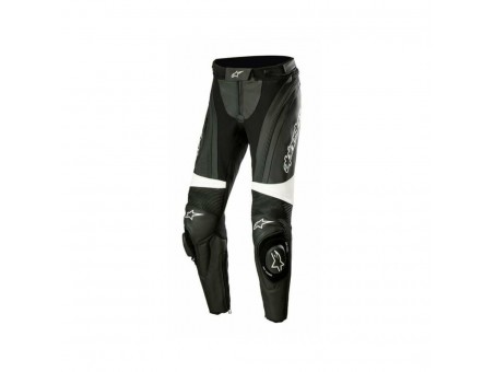 Pantaloni de piele dama sport/touring stella STELLA ALPINESTARS MISSILE V3 - negru/alb