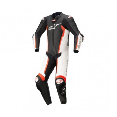 Combinezon de piele 1 piesa Alpinestars Missile V2 Tech Air Ready - Negru/Alb/Rosu