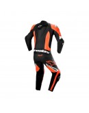 Combinezon de piele 1 piesa ALPINESTARS HONDA GP FORCE - negru/rosu