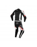 Combinezon de piele 1 piesa ALPINESTARS MISSILE V2 WARD - negru/alb/rosu