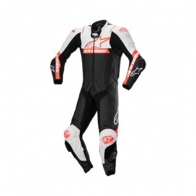 Combinezon de piele 1 piesa ALPINESTARS MISSILE V2 WARD - negru/alb/rosu