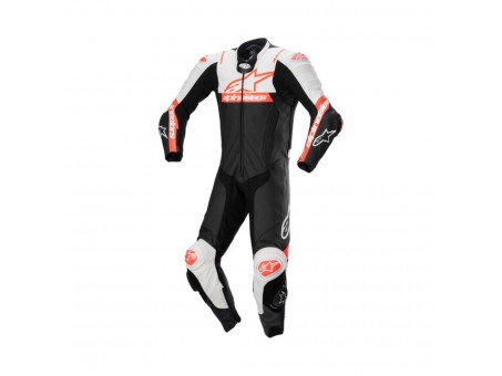 Combinezon de piele 1 piesa ALPINESTARS MISSILE V2 WARD - negru/alb/rosu