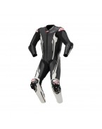 Combinezon de piele 1 piesa ALPINESTARS RACING ABSOLUTE TECH-AIR COMPATIBLE - Negru/Alb