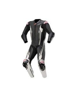 Combinezon de piele 1 piesa ALPINESTARS RACING ABSOLUTE TECH-AIR COMPATIBLE - Negru,Alb