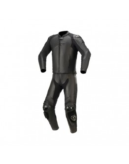 Combinezon de piele 2 piese ALPINESTARS GP PLUS V3 GRAPHITE - Negru