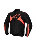 Geaca textil impermeabila ALPINESTARS T-JAWS V4 - Rosu fluo/Negru