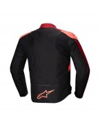 Geaca textil impermeabila ALPINESTARS T-JAWS V4 - Negru/Rosu fluo