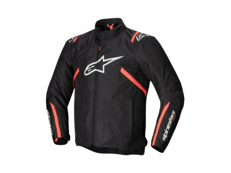 Geaca textil impermeabila Alpinestars T-SPS V2 WP - Negru/Alb/Rosu fluo