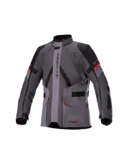 Geaca textil impermeabila Alpinestars MONTEIRA DRYSTAR XF - Gri deschis/Gri inchis/Rosu