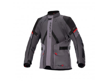 Geaca textil impermeabila Alpinestars MONTEIRA DRYSTAR XF - Gri deschis/Gri inchis/Rosu