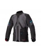 Geaca textil impermeabila Alpinestars MONTEIRA DRYSTAR XF - Gri inchis/Negru/Albastru