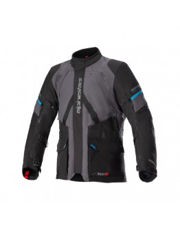 Geaca textil impermeabila Alpinestars MONTEIRA DRYSTAR XF - Gri inchis/Negru/Albastru