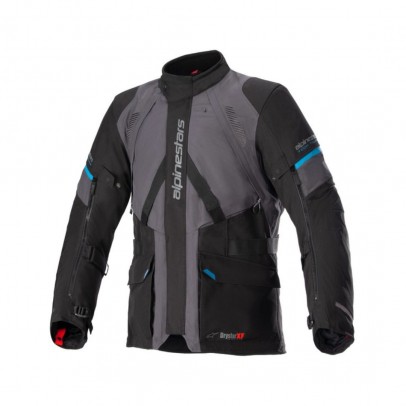 Geaca textil impermeabila Alpinestars MONTEIRA DRYSTAR XF - Gri inchis/Negru/Albastru