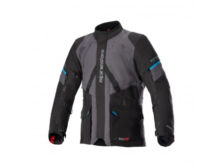 Geaca textil impermeabila Alpinestars MONTEIRA DRYSTAR XF - Gri inchis/Negru/Albastru