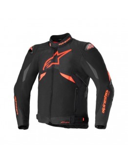 Geaca textil impermeabila sport/touring ALPINESTARS T-GP R V3 Drystar - Negru/Rosu fluo