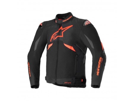 Geaca textil impermeabila sport/touring ALPINESTARS T-GP R V3 Drystar - Negru/Rosu fluo