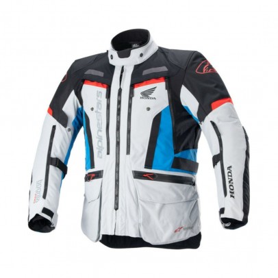 Geaca all season textil impermeabila ALPINESTARS HONDA BOGOTA PRO DRYSTAR - Negru/Gri deschis/Albastru