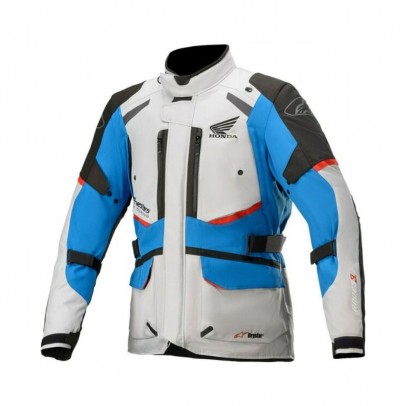 Geaca textil impermeabila ALPINESTARS HONDA ANDES V3 DRYSTAR - Negru/Gri deschis/Albastru