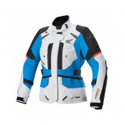 Geaca dama textil impermeabila Alpinestars HONDA STELLA ANDES V3 DRYSTAR - Negru/Gri deschis/Albastru