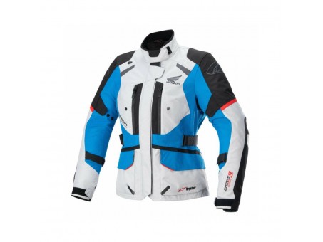 Geaca dama textil impermeabila Alpinestars HONDA STELLA ANDES V3 DRYSTAR - Negru/Gri deschis/Albastru