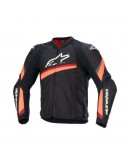 Geaca textil sport/touring Alpinestars T-GP PLUS R V4 - Negru/Rosu fluo