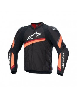 Geaca textil sport/touring Alpinestars T-GP PLUS R V4 - Negru/Rosu fluo