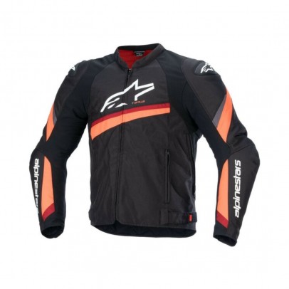 Geaca textil sport/touring Alpinestars T-GP PLUS R V4 - Negru/Rosu fluo