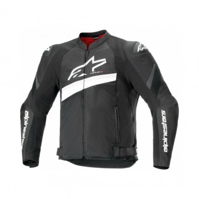 Geaca textil de vara Alpinestars T-GP PLUS R V4 AIRFLOW - Negru/Alb