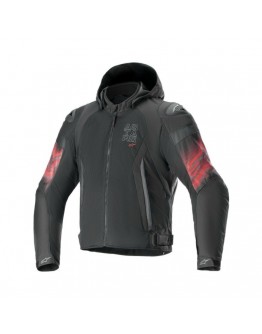 Geaca de vara impermeabila ALPINESTARS ZACA AIR VENOM - Negru/Rosu