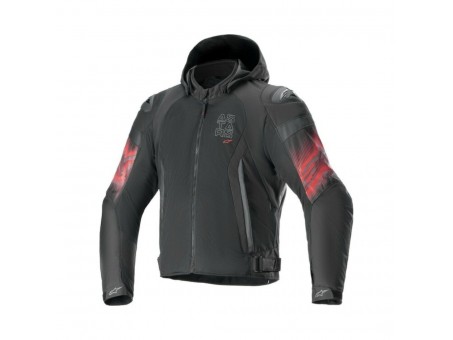 Geaca de vara impermeabila ALPINESTARS ZACA AIR VENOM - Negru/Rosu