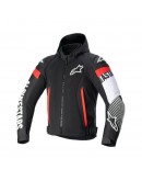 Geaca textil de vara ALPINESTARS ZACA AIR - Negru/Alb/Rosu fluo