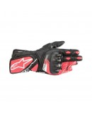 Manusi de piele dama ALPINESTARS STELLA SP-8 V3 - Negru/Alb/Roz