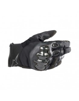 Manusi de piele sport impermeabile ALPINESTARS SMX-1 Drystar - Negru/Negru