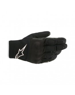 Manusi de piele impermeabile Alpinestars S-MAX Drystar - Negru/Alb